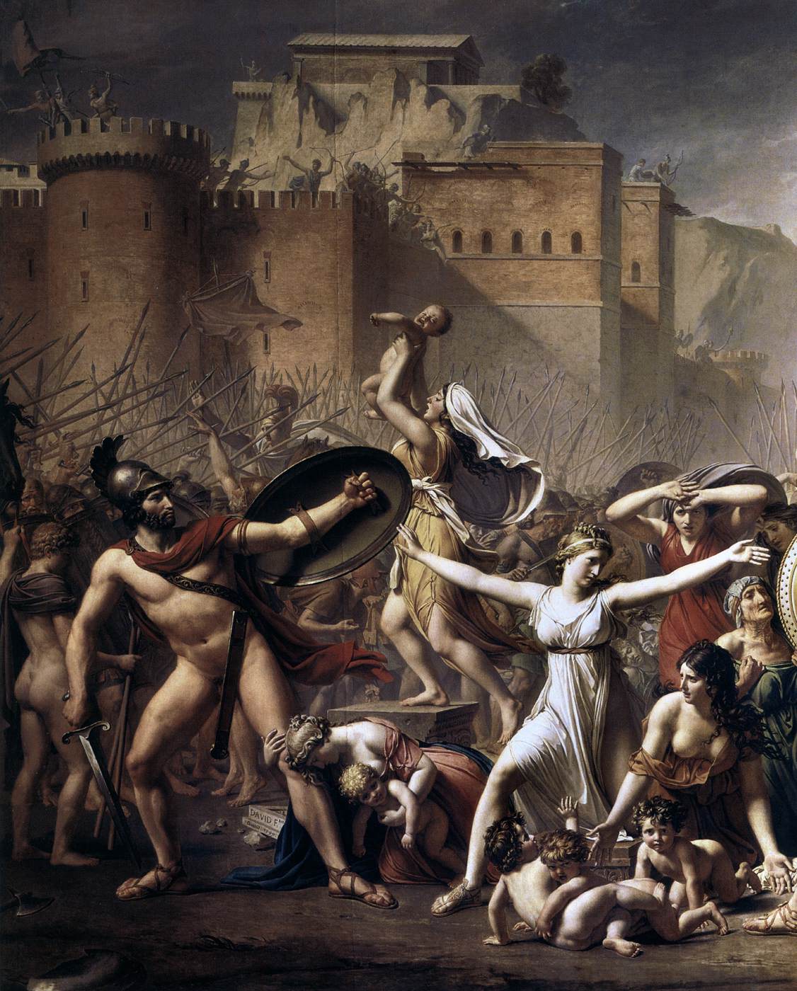 The Intervention of the Sabine Women (detail)