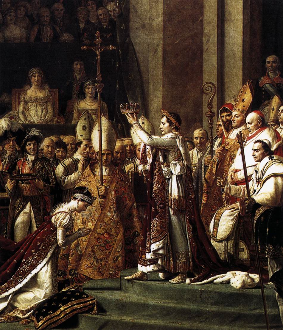 Consecration of the Emperor Napoleon I (detail)