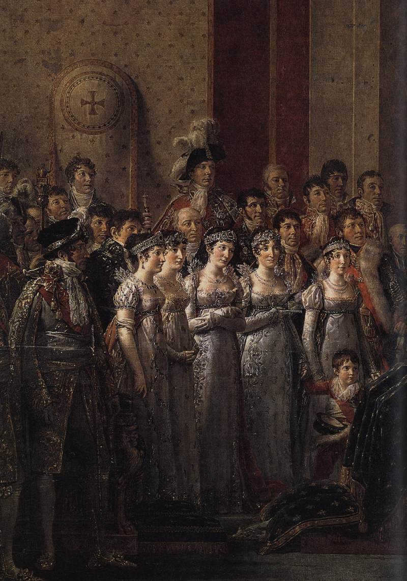 Consecration of the Emperor Napoleon I (detail)