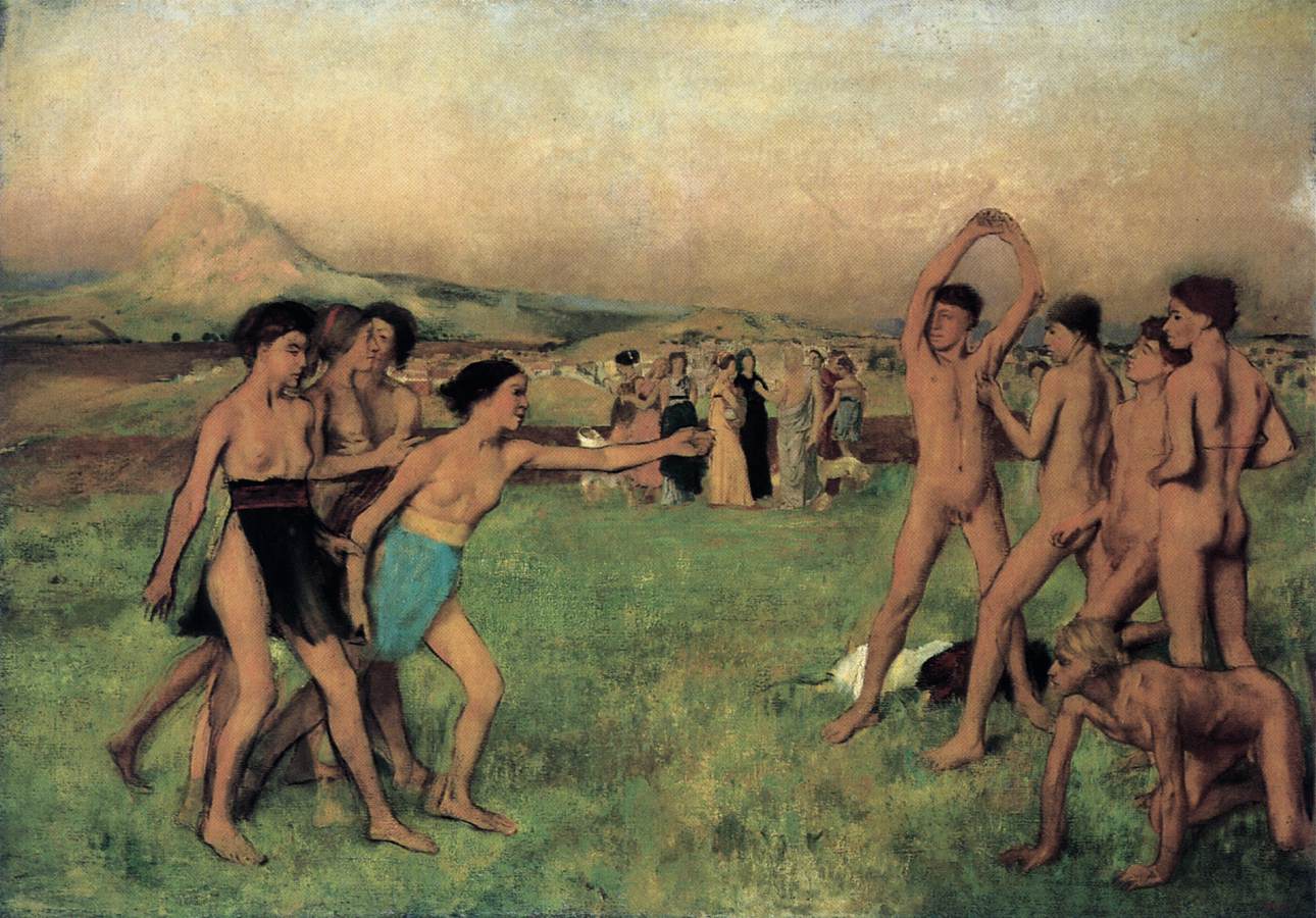 Young Spartans Exercising