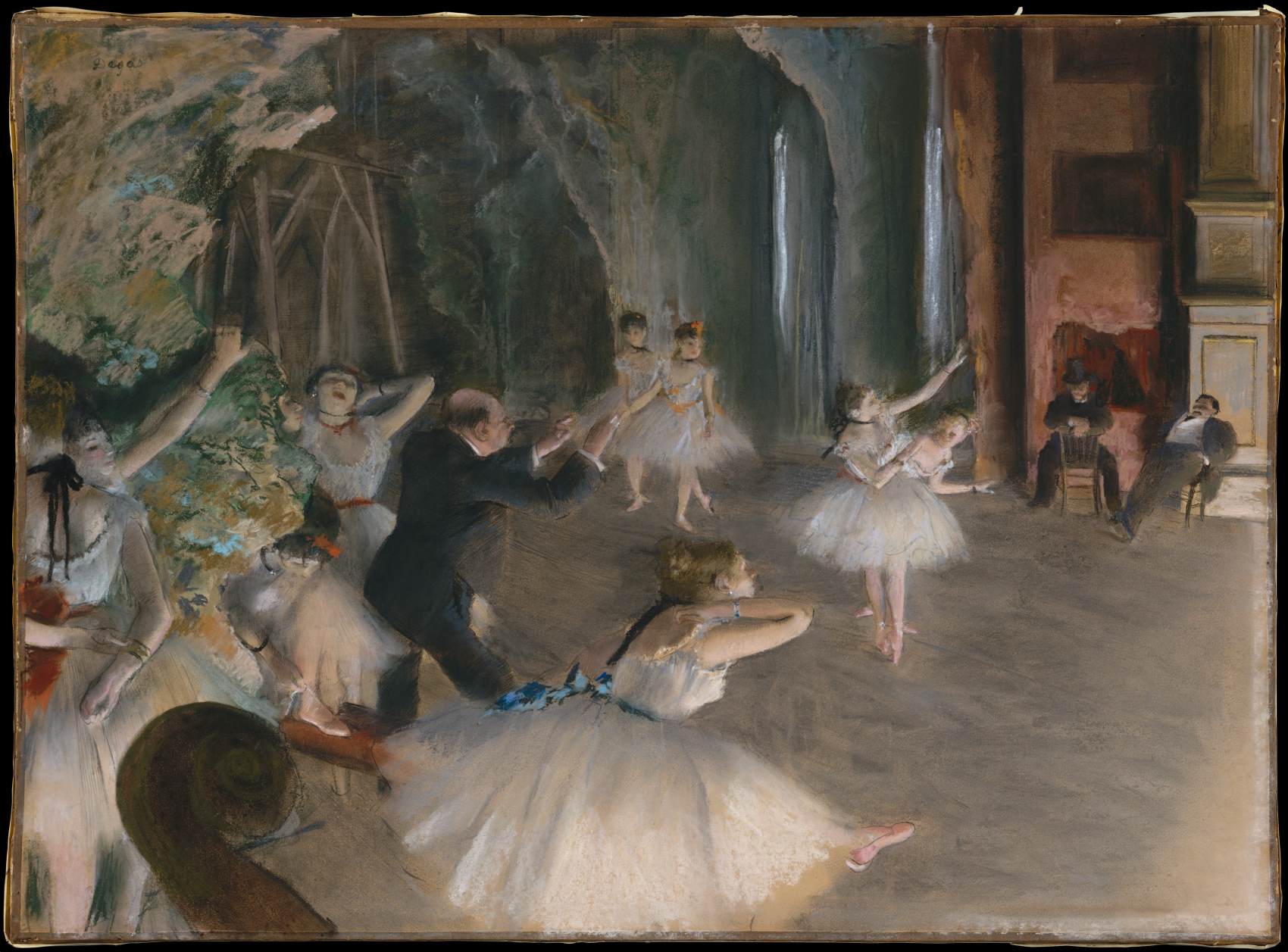 Rehearsal of the Ballet Onstage