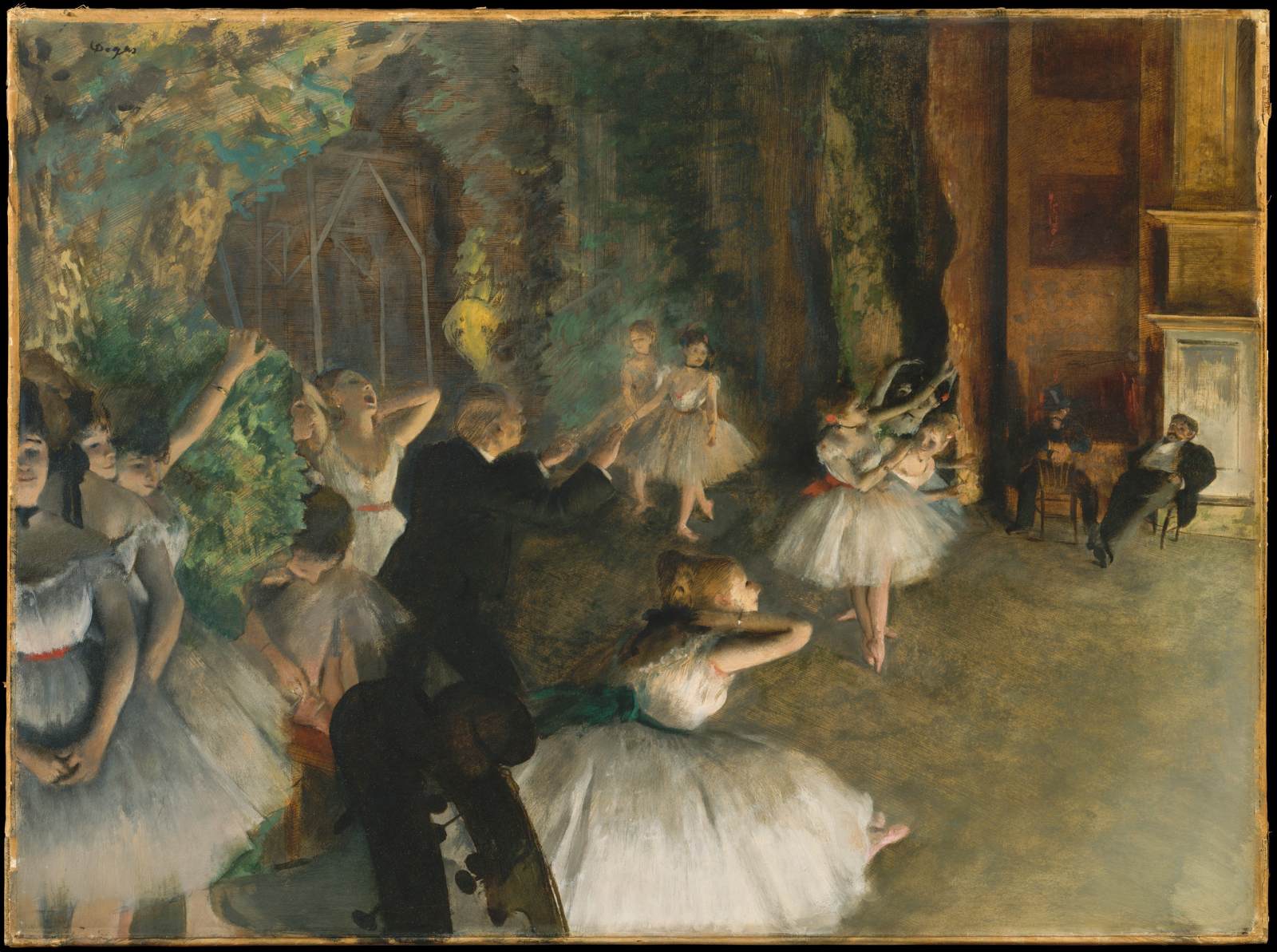 Rehearsal of the Ballet Onstage