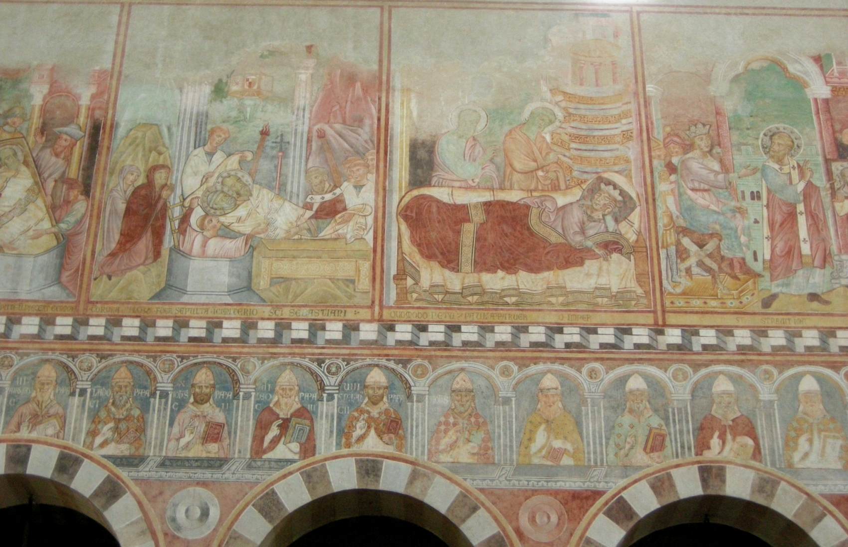 Detail of the the fresco cycle