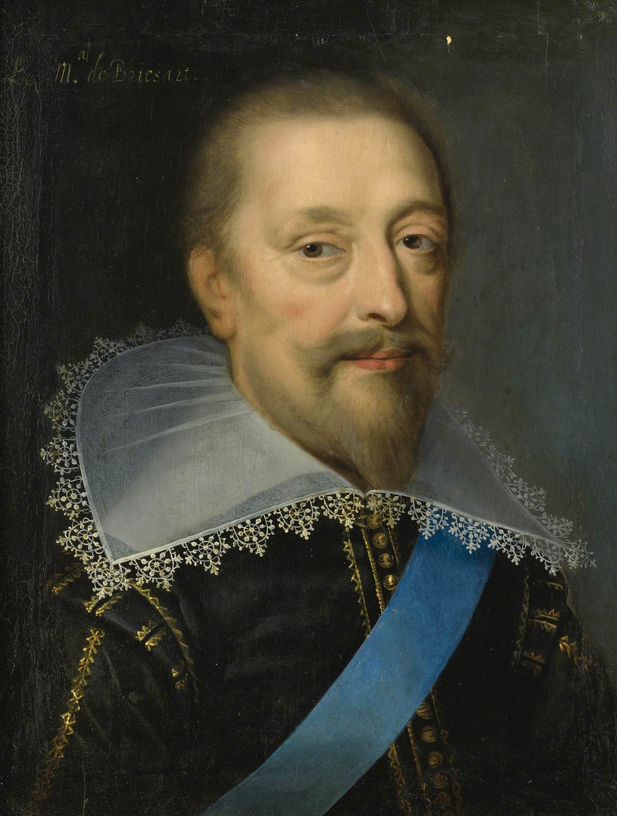 Portrait of a Man with Blue Sash