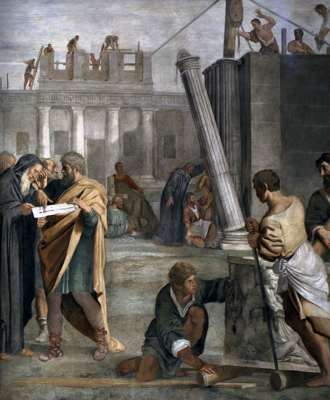 Scene from the Lives of the Founding Saints (detail)