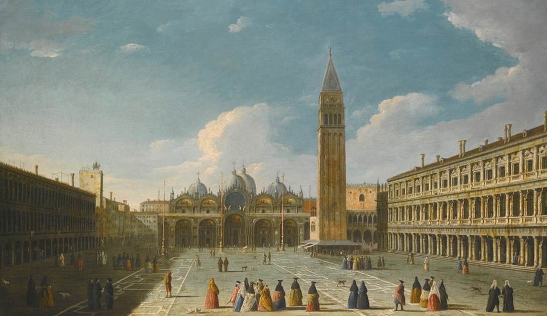 View of Piazza San Marco with the Basilica, Venice
