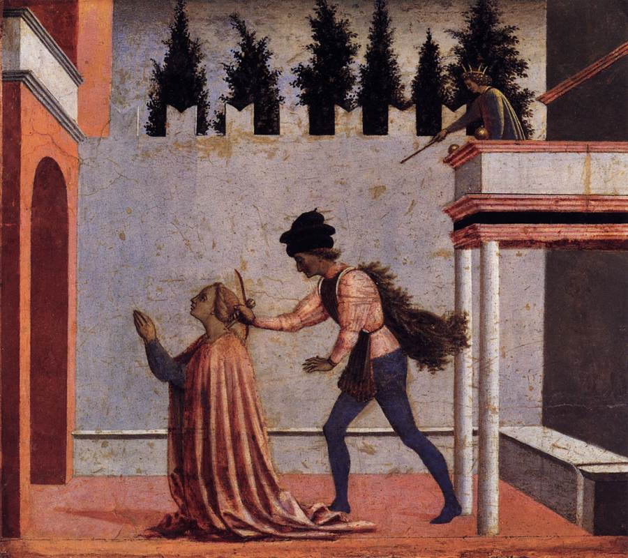 Martyrdom of St Lucy (predella 5)