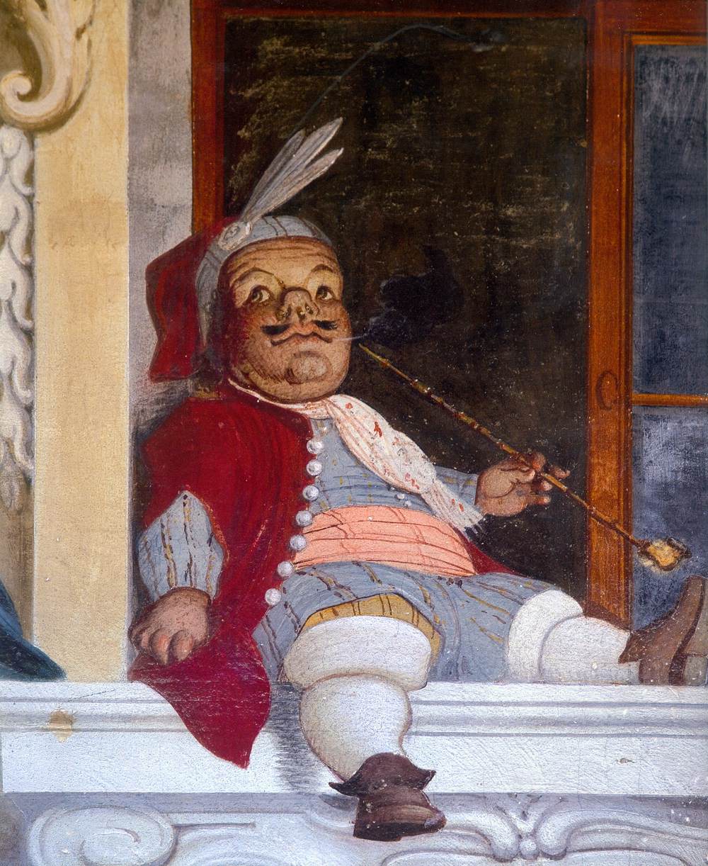 Wall fresco in the ballroom (detail)