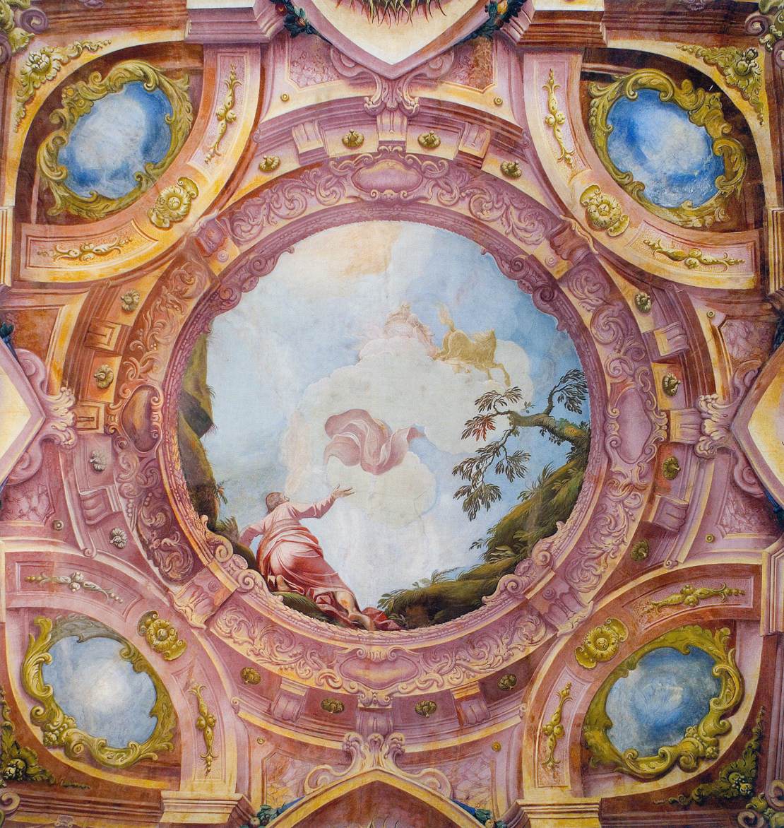 View of the oratory ceiling