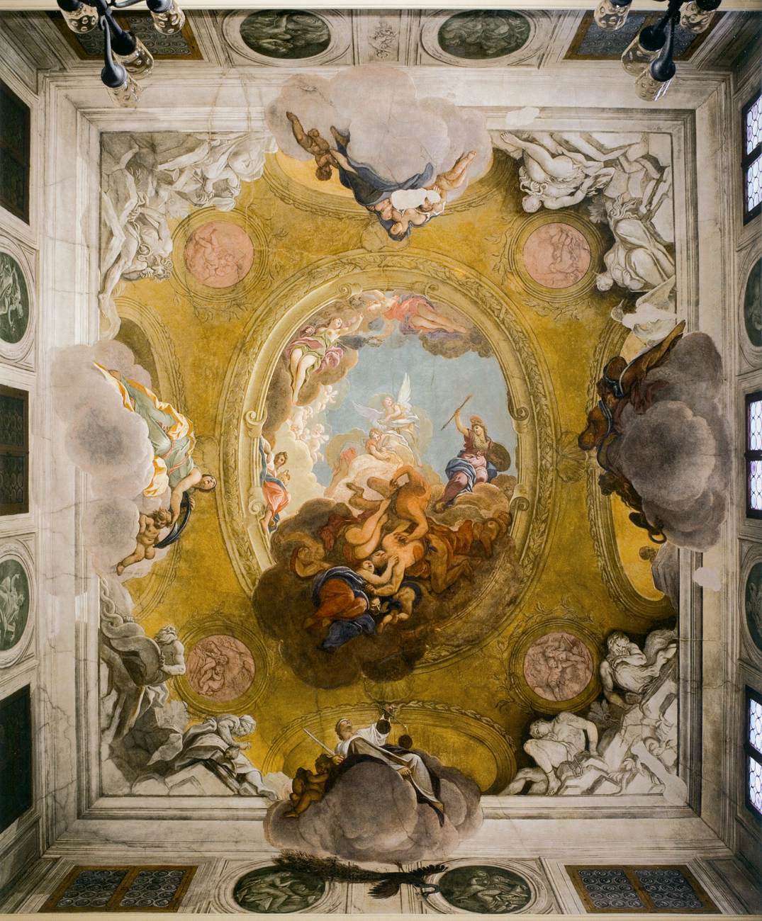 Ceiling of the grand staircase
