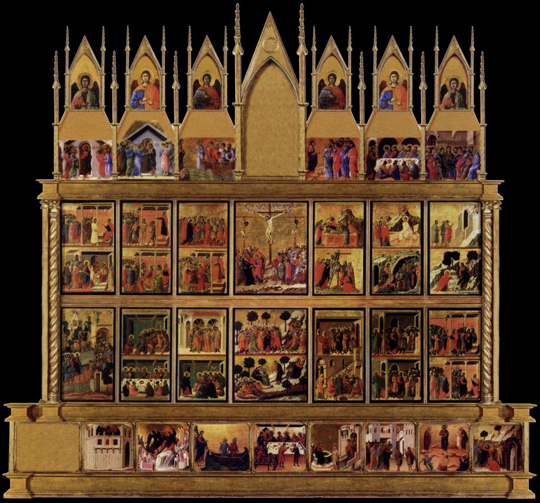 Conjectural reconstrruction of the Maestà (back)