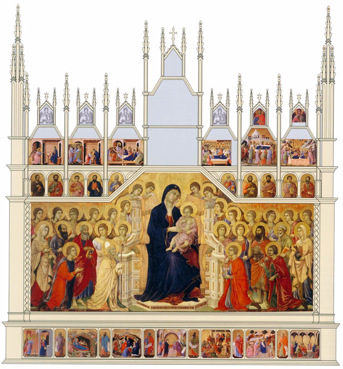 Reconstruction of the Maestà (front)