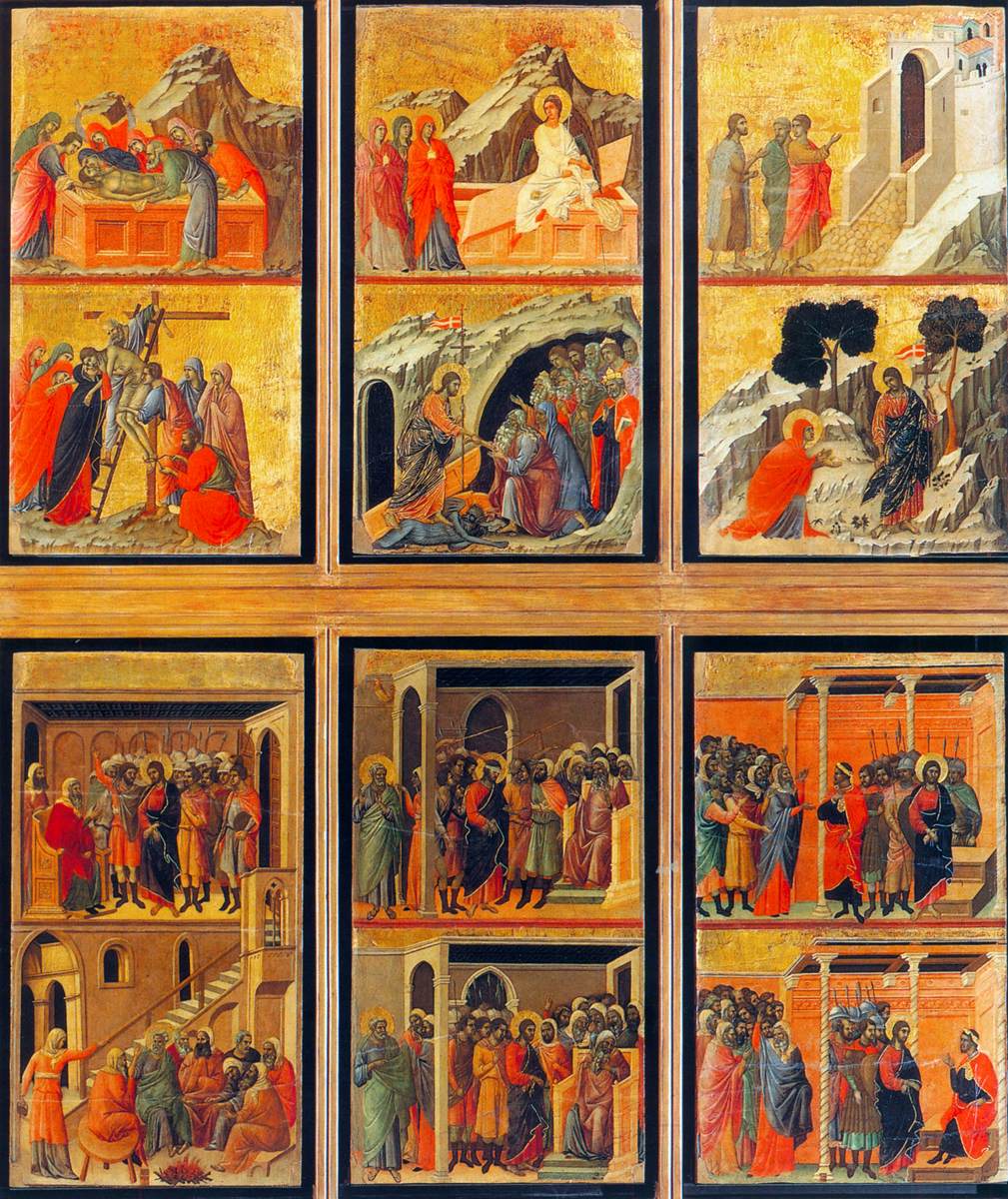 Stories of the Passion (Maestà, verso, detail)