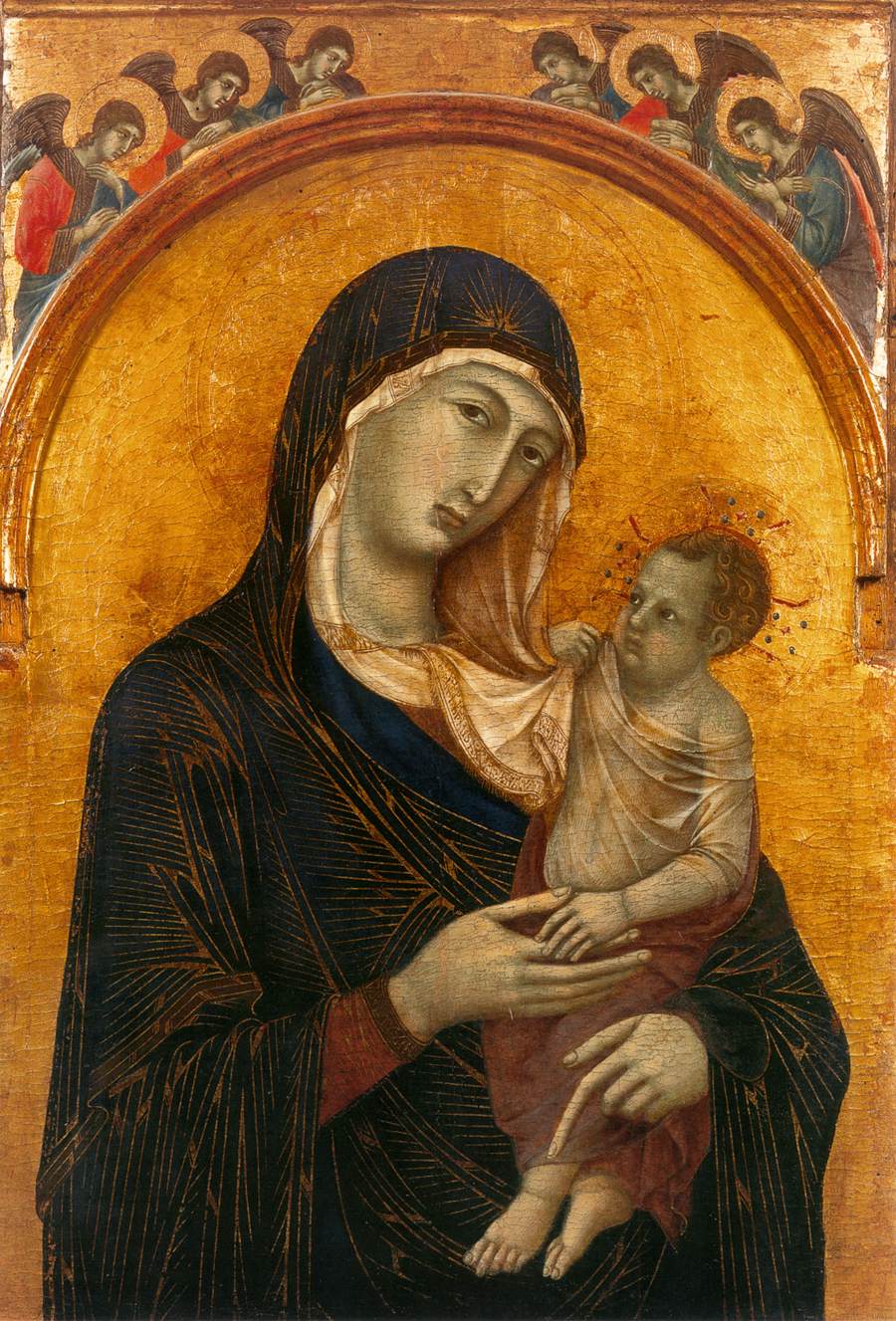 Madonna and Child with Six Angels