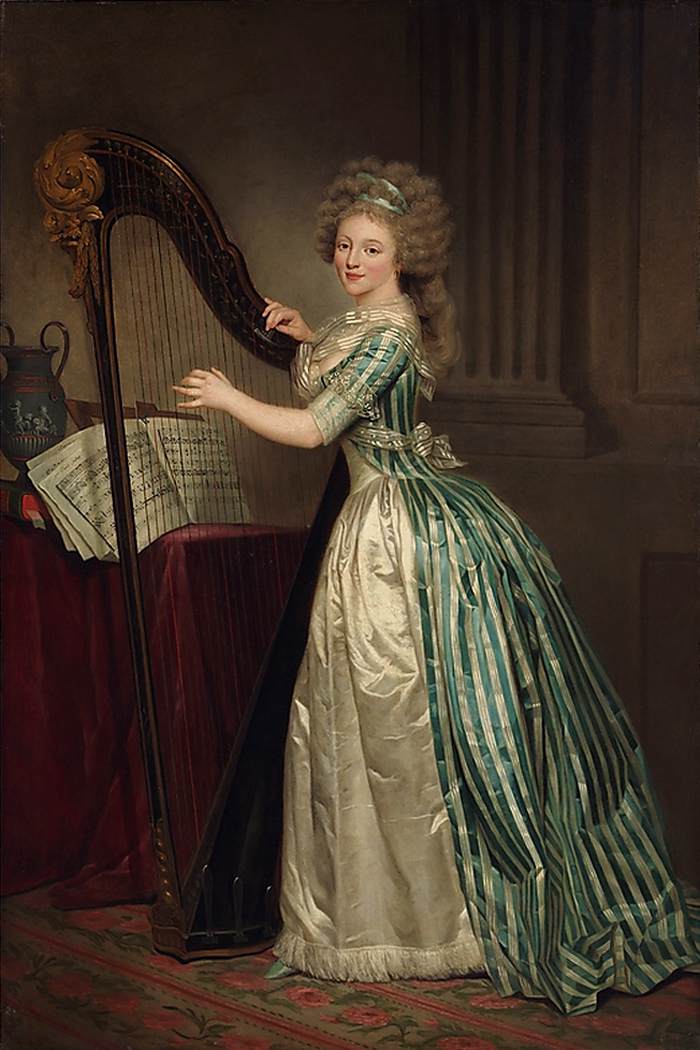 Self-Portrait with a Harp