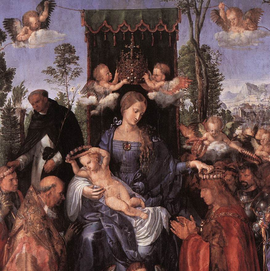 Feast of the Rose Garlands (detail)