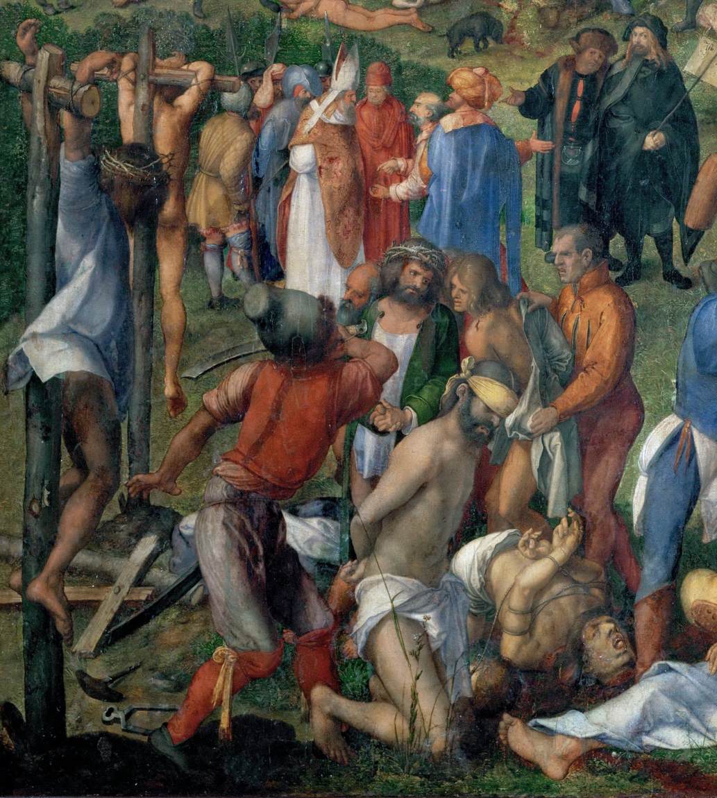 The Martyrdom of the Ten Thousand (detail)