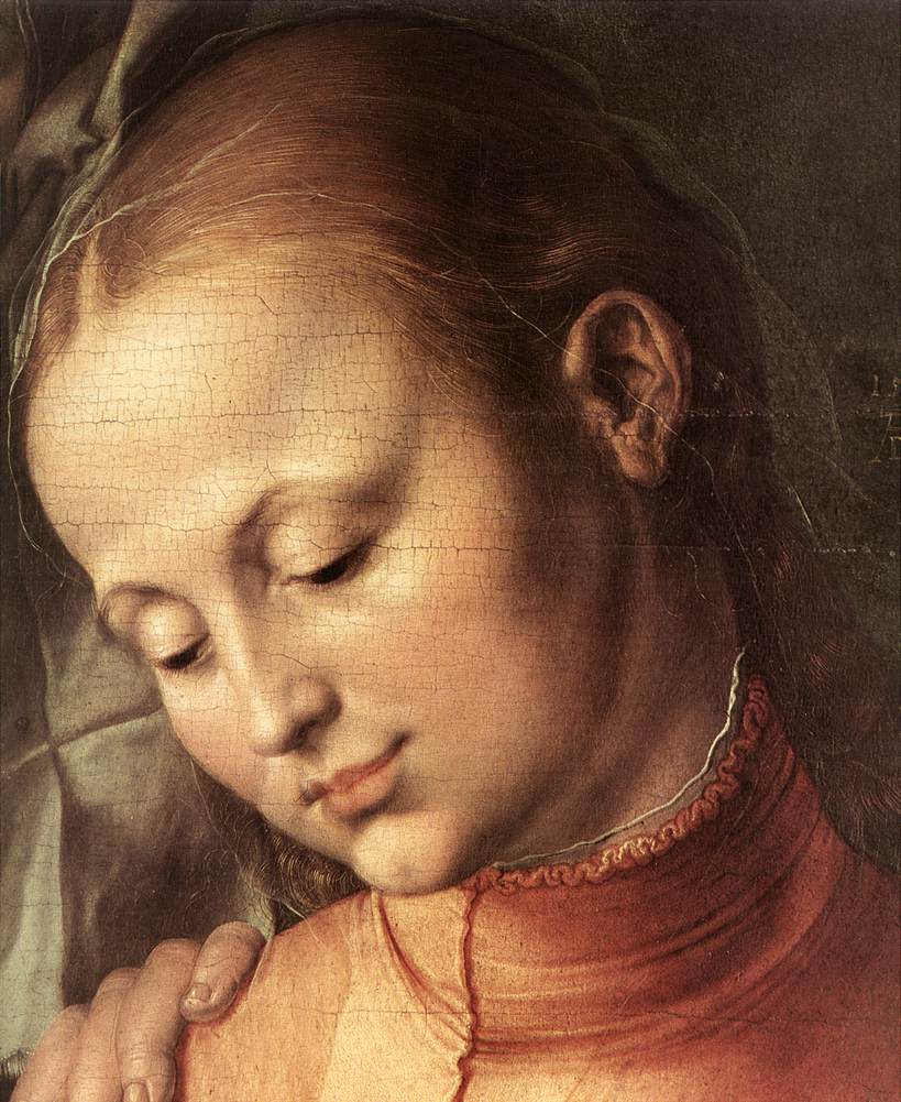 St Anne with the Virgin and Child (detail)