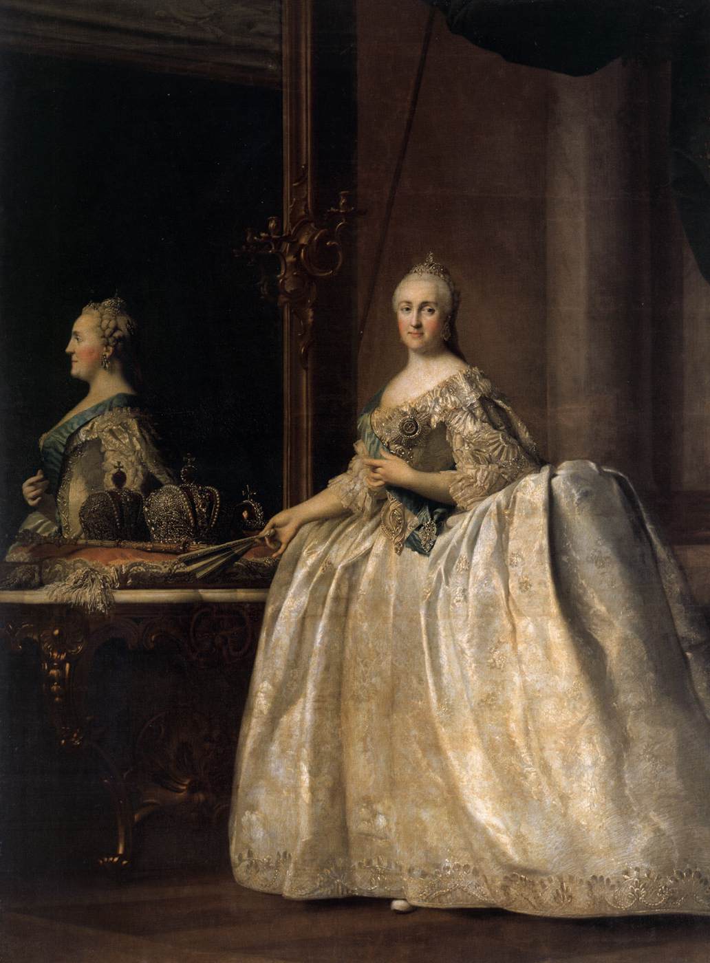 Portrait of Catherine II before a Mirror