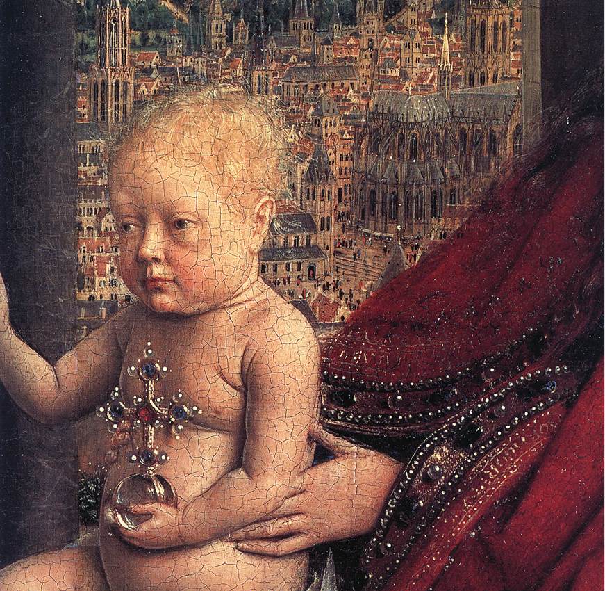 The Virgin of Chancellor Rolin (detail)