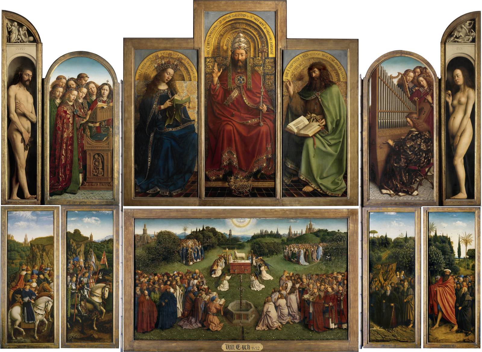The Ghent Altarpiece (wings open)