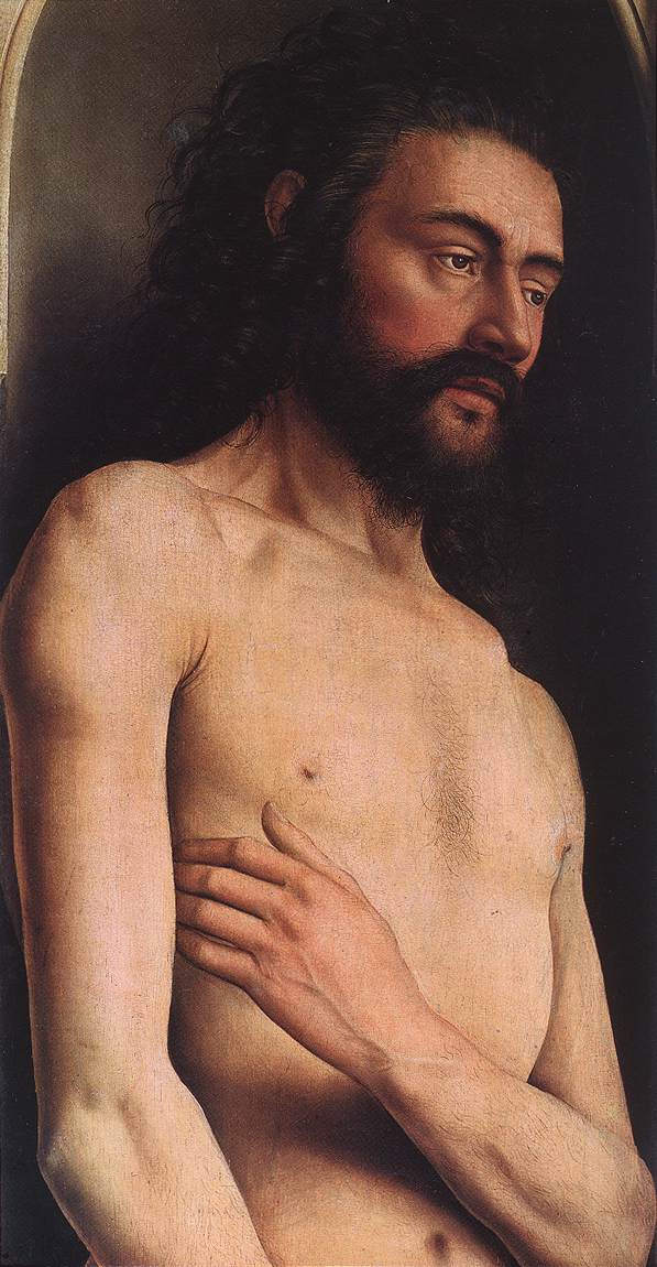 The Ghent Altarpiece: Adam (detail)