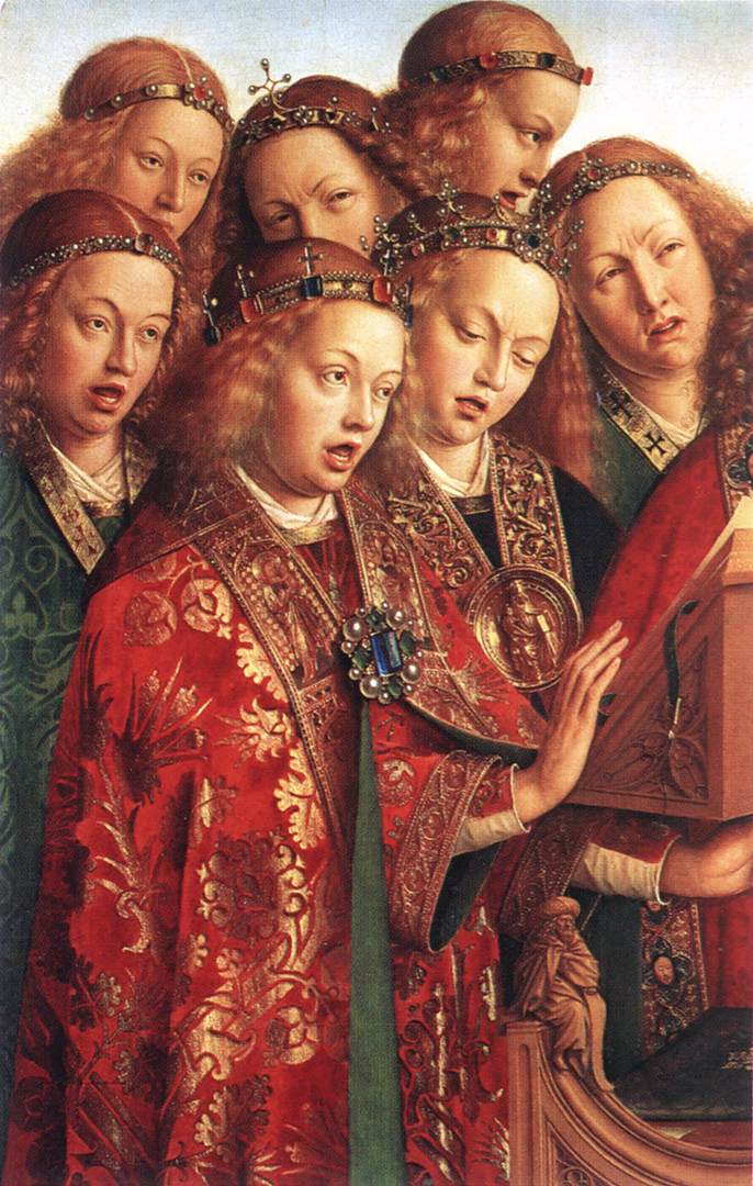 The Ghent Altarpiece: Singing Angels (detail)