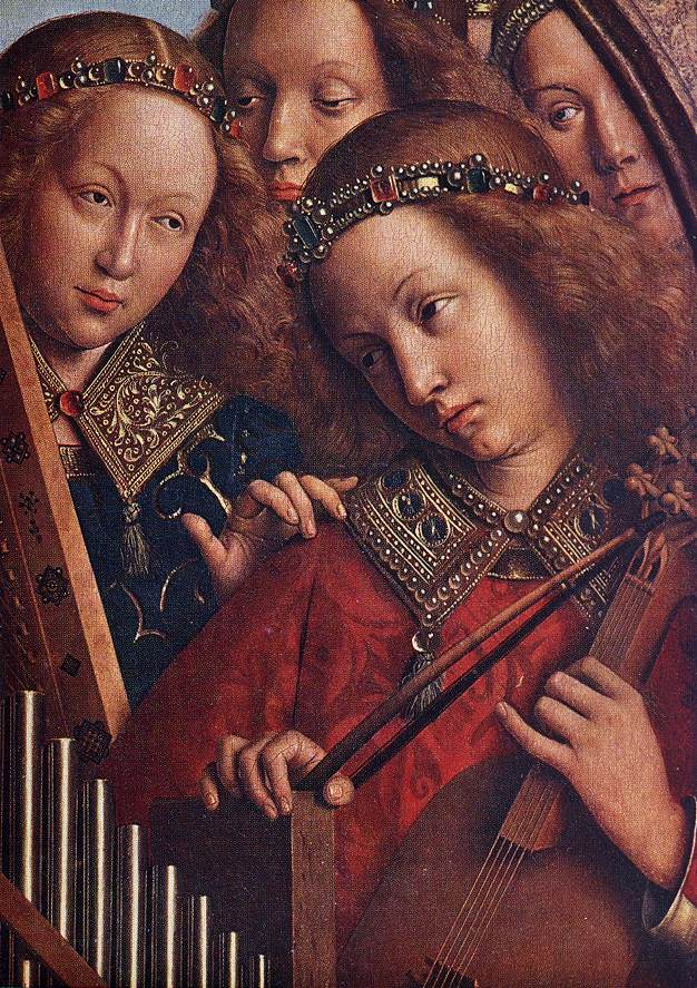 The Ghent Altarpiece: Angels Playing Music (detail)