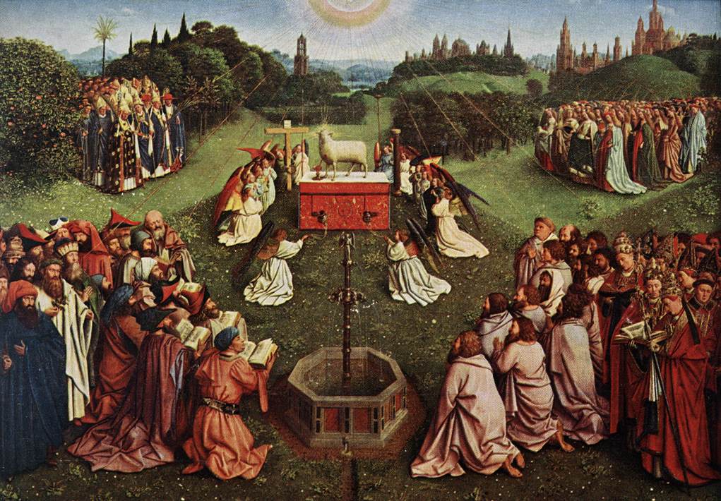 The Ghent Altarpiece: Adoration of the Lamb (detail)