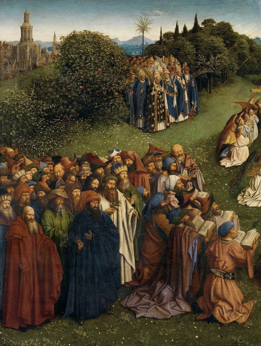 The Ghent Altarpiece: Adoration of the Lamb (detail)