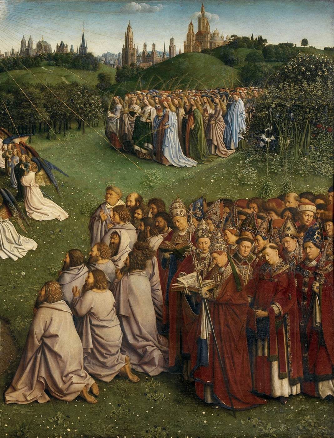 The Ghent Altarpiece: Adoration of the Lamb (detail)