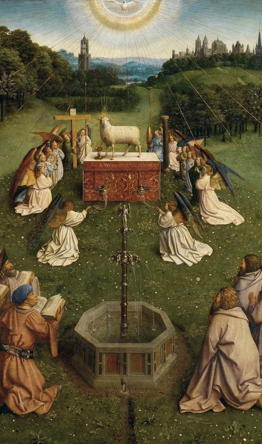 The Ghent Altarpiece: Adoration of the Lamb (detail)