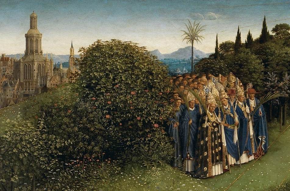 The Ghent Altarpiece: Adoration of the Lamb (detail)