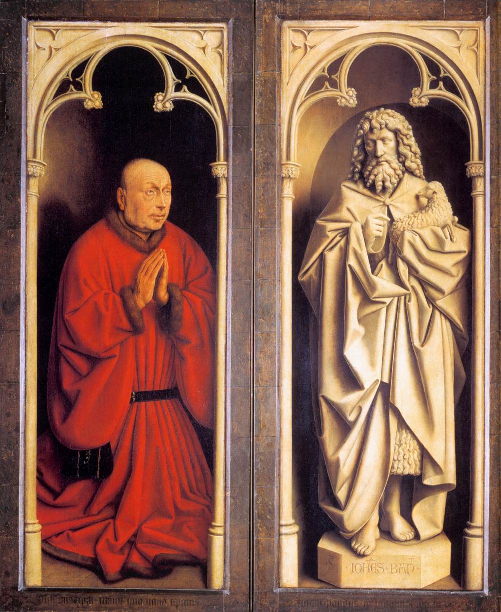 The Ghent Altarpiece: Donor and St John the Baptist