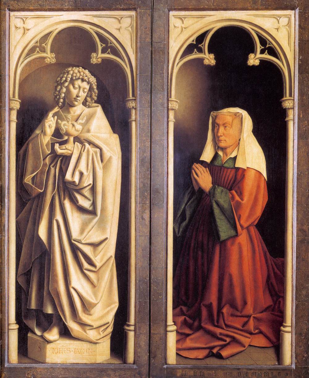 The Ghent Altarpiece: St John the Evangelist and the Donor's Wife