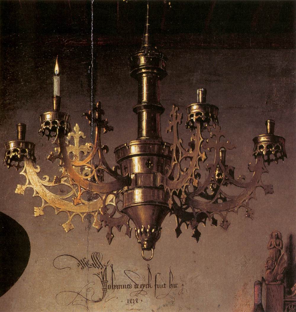 Portrait of Giovanni Arnolfini and his Wife (detail)