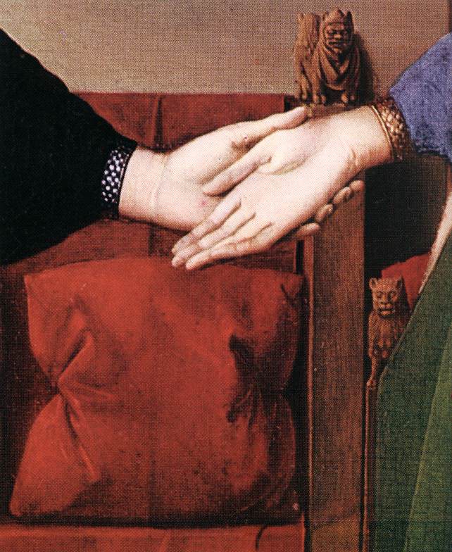 Portrait of Giovanni Arnolfini and his Wife (detail)