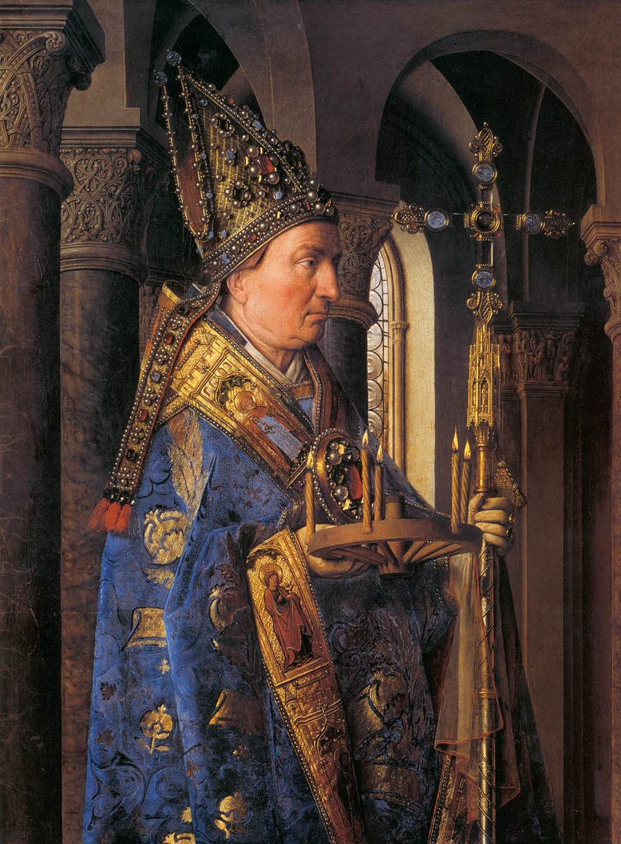 The Madonna with Canon van der Paele (detail)