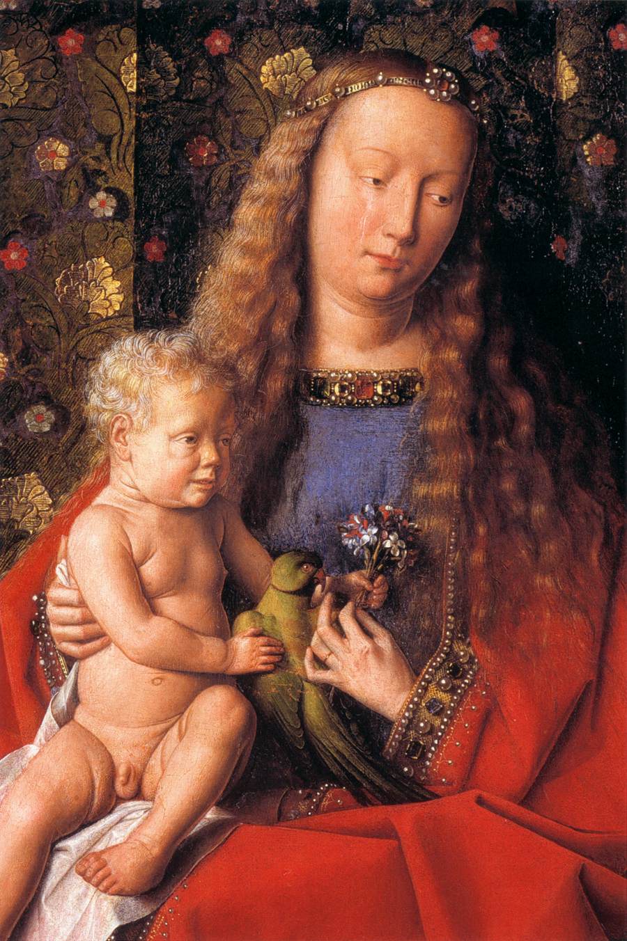 The Madonna with Canon van der Paele (detail)