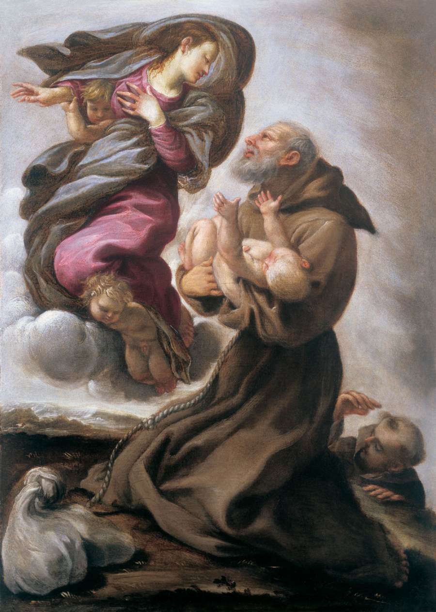 Fra Felice da Cantalice Receiving the Infant Jesus from the Virgin
