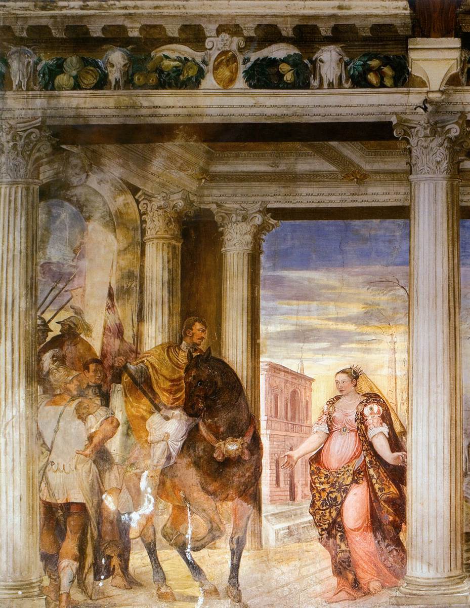 East wall of the camerone (detail)