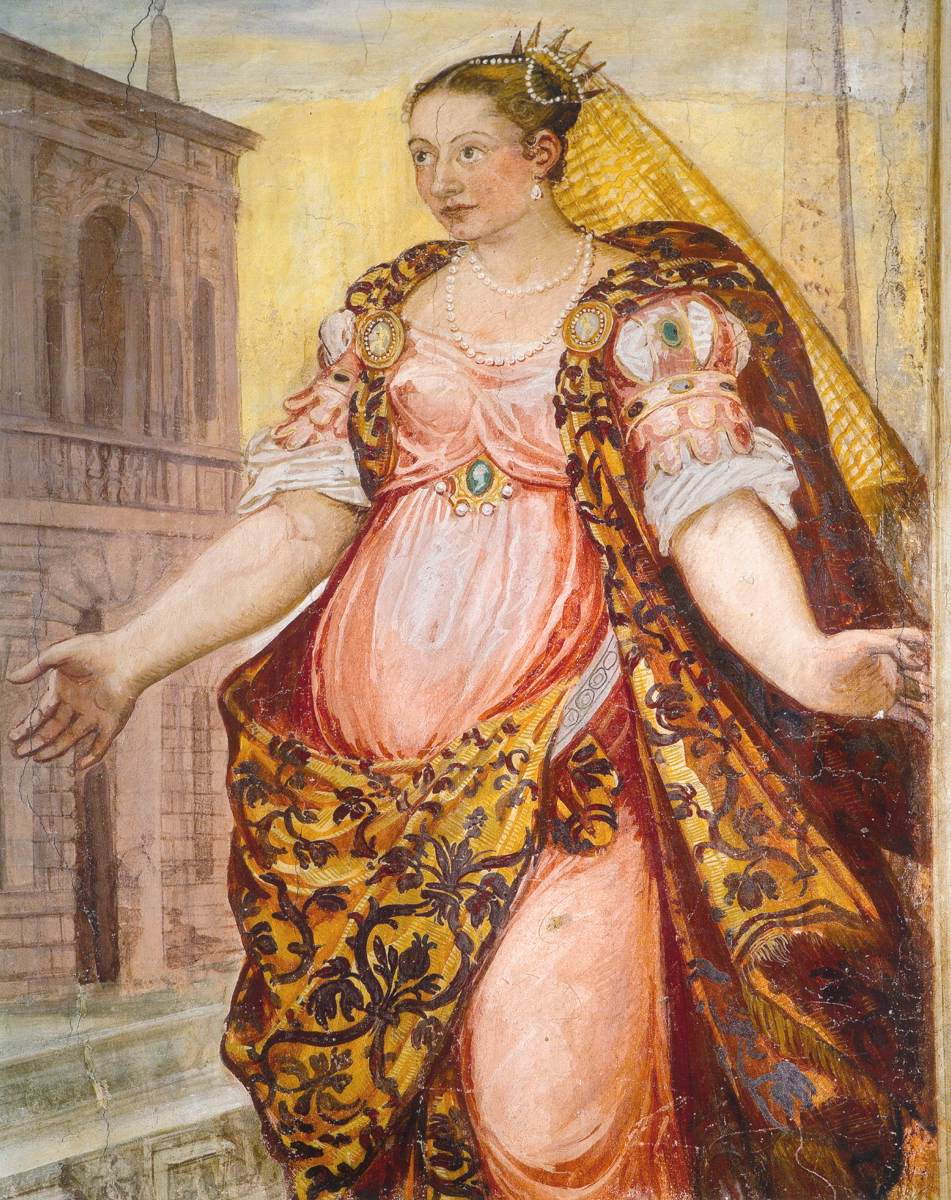 East wall of the camerone (detail)