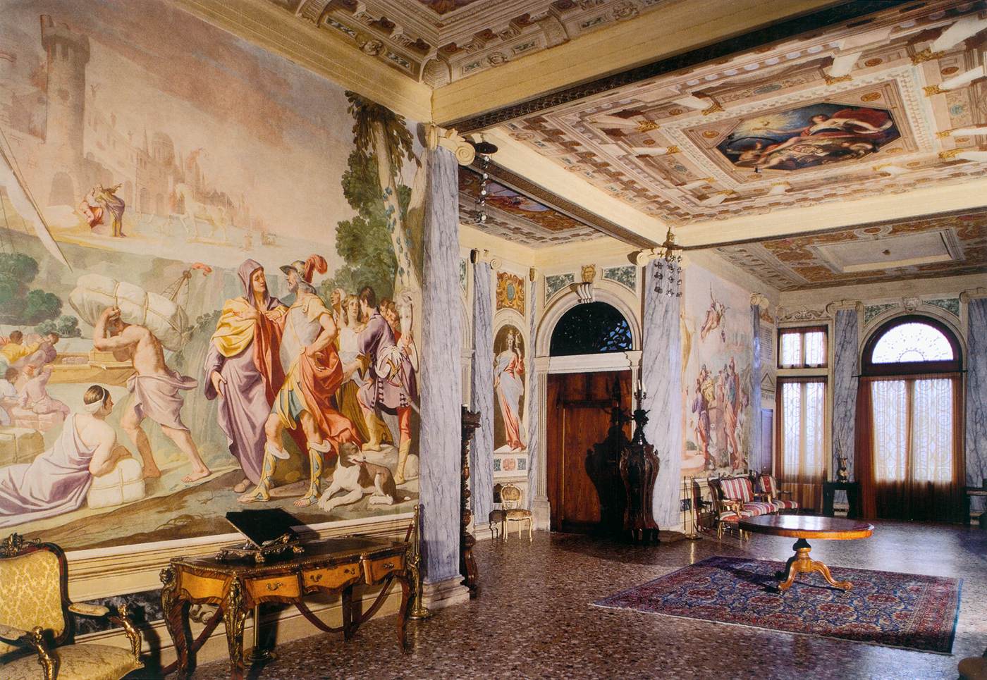 View of the transept hall