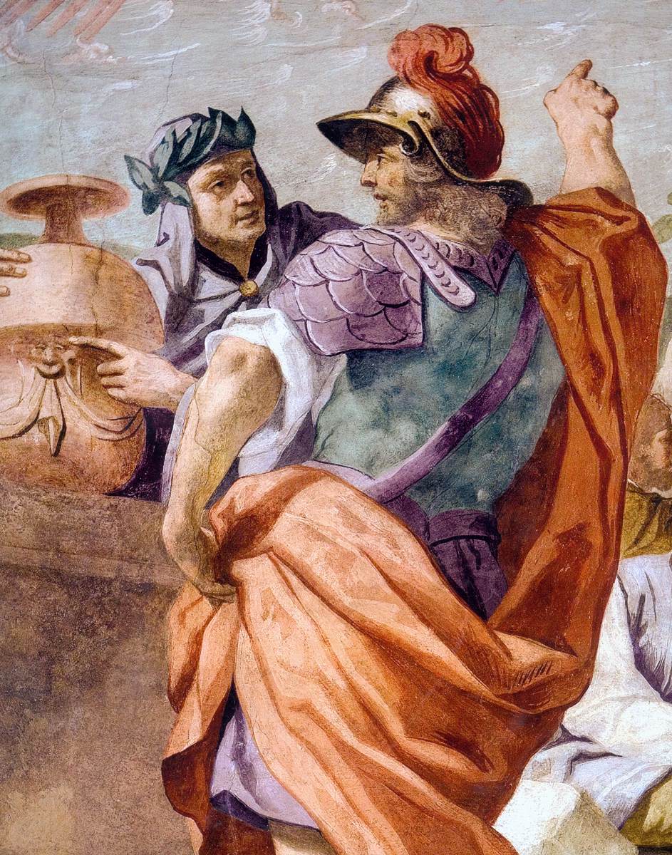 Lycaon Consecrating the Dagger of Apollo (detail)