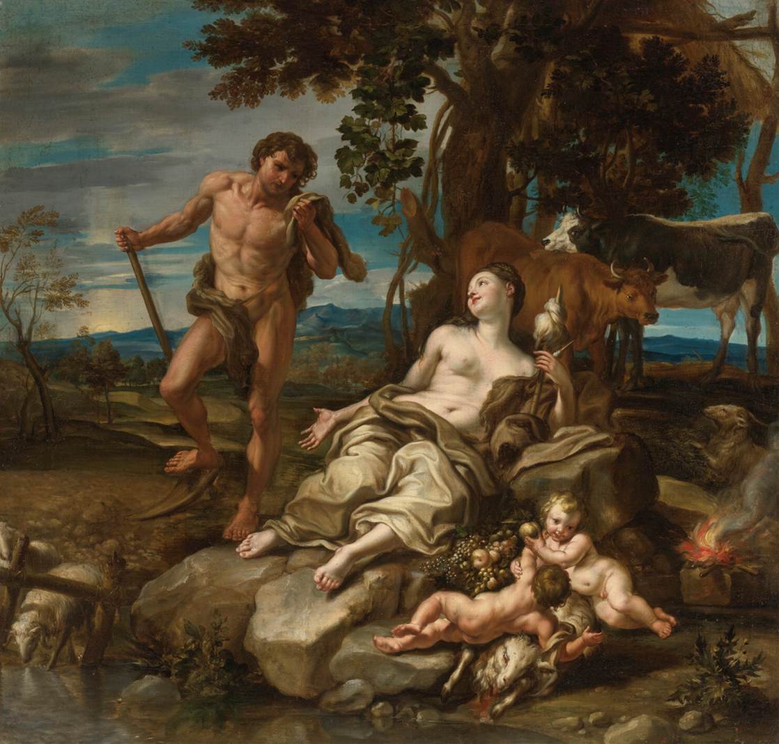 Adam and Eve with the Infants Cain and Abel