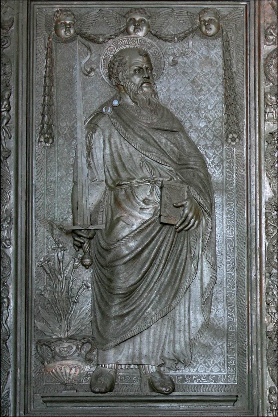Bronze door: St Paul