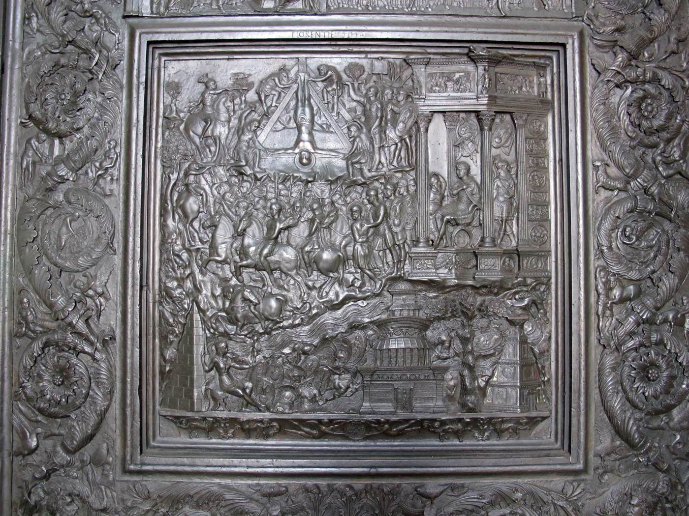 Bronze door: Martyrdom of St Peter