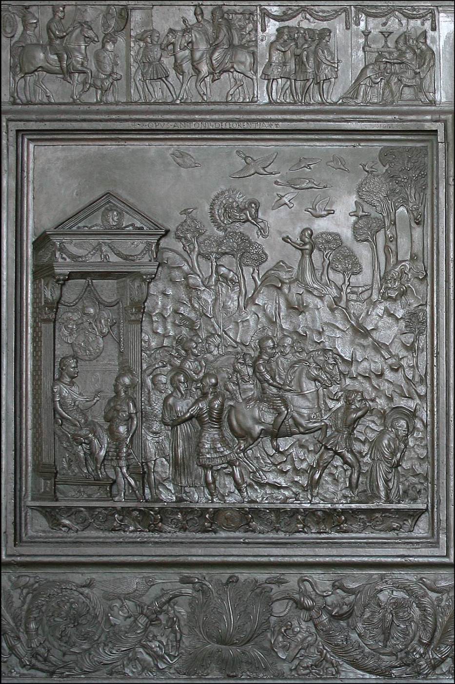 Bronze door: Beheading of St Paul