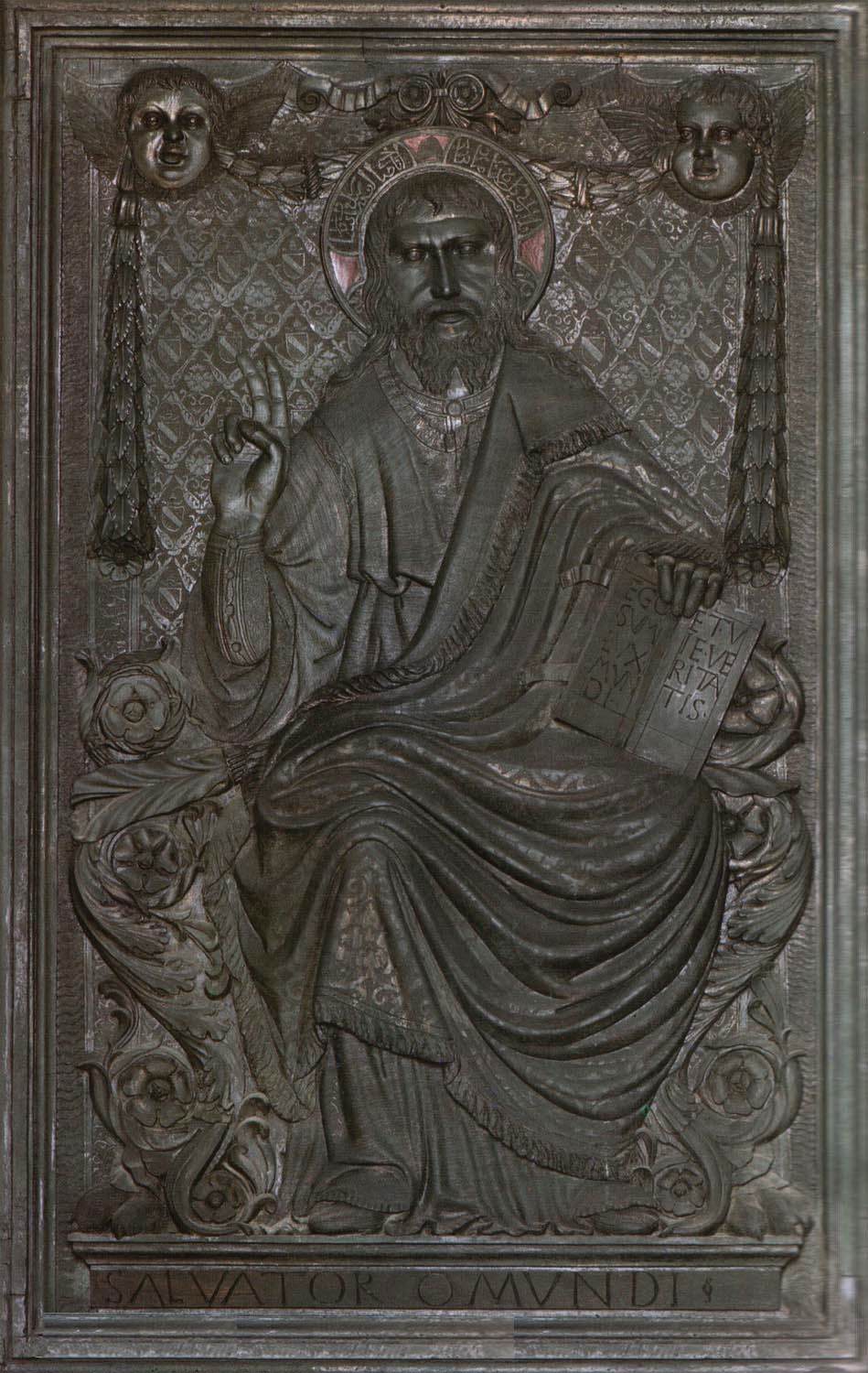 Bronze door: Christ Enthroned
