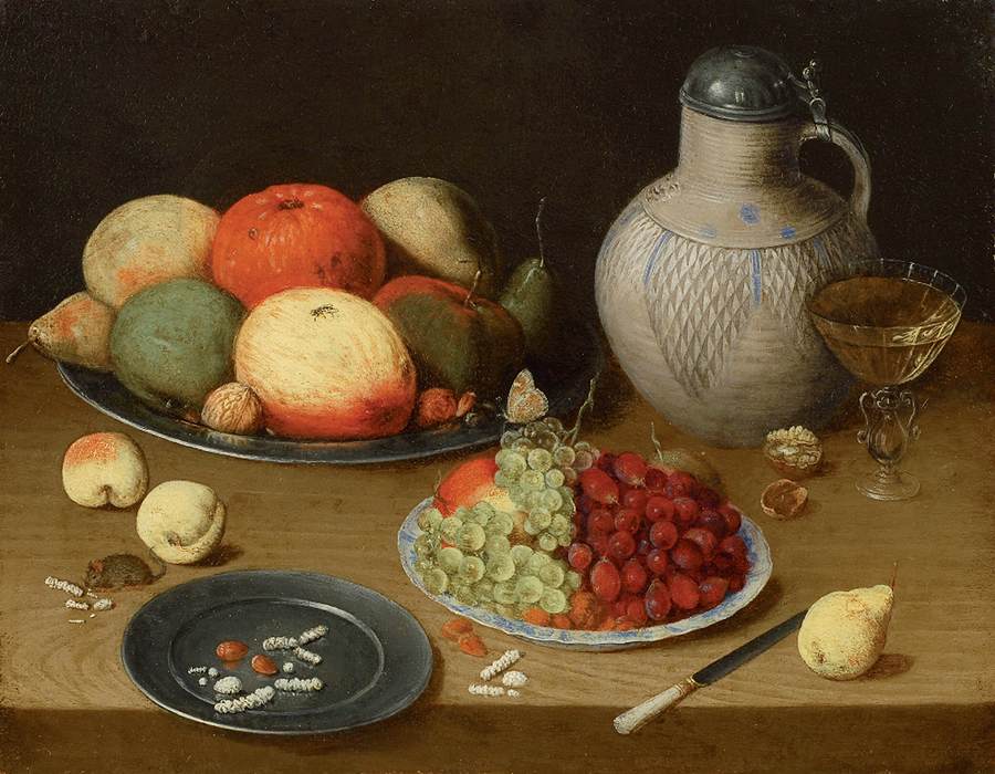 Still-Life with Grapes, Apples and a Jug